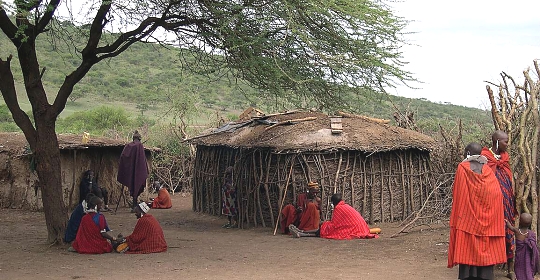Massai Village in the Ngorongoro Conservation Area